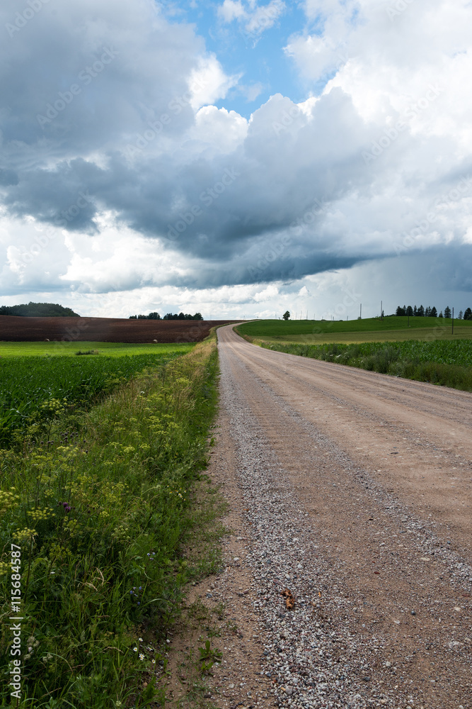 Latvian countryside.