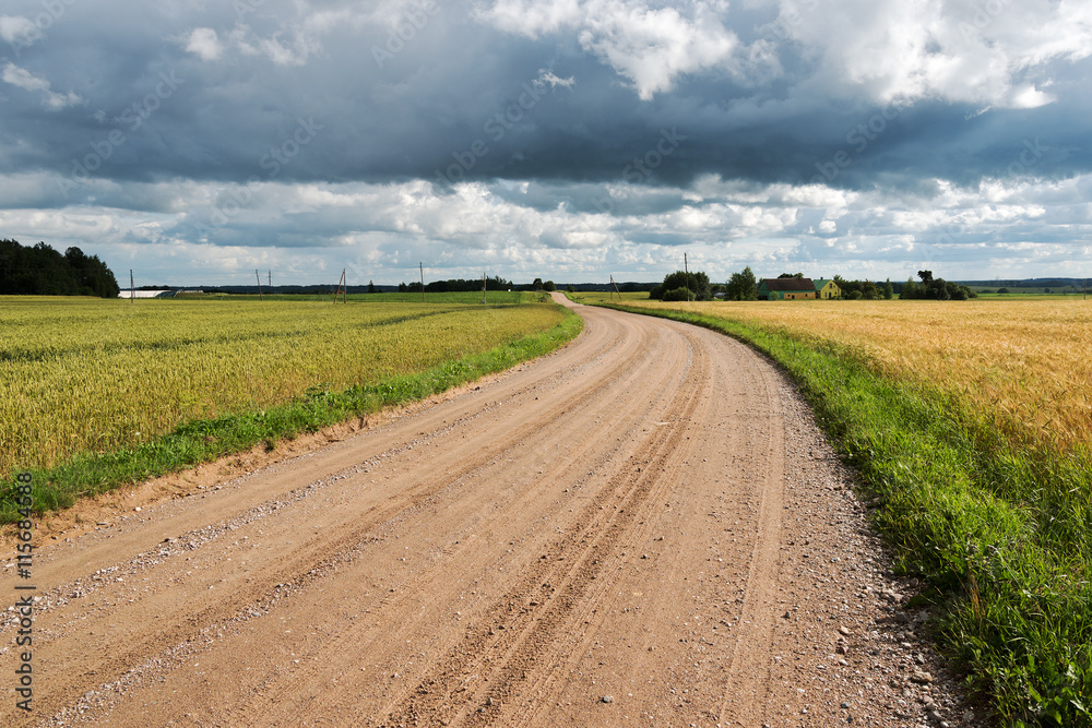 Latvian countryside.