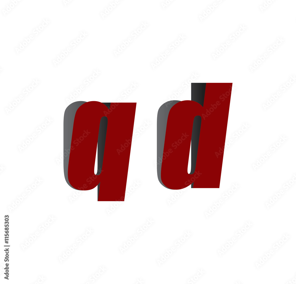 qd logo initial red and shadow qd logo initial red and shadow