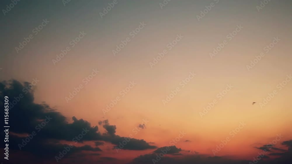 sunset and sky background, at twilight time, camera panning shot sunset and sky background, at twilight time, camera panning shot