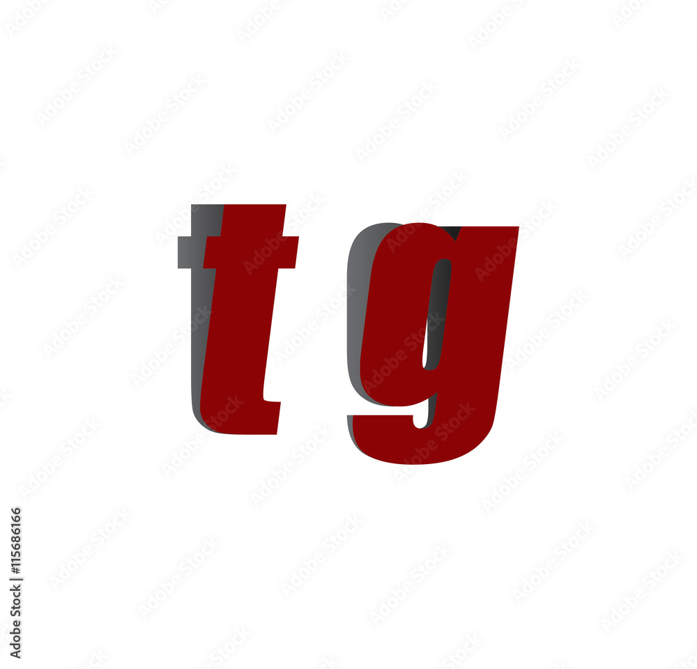 tg logo initial red and shadow tg logo initial red and shadow