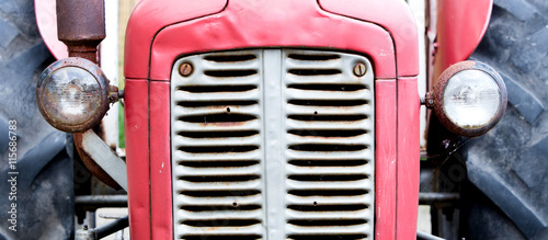 Old tractor face