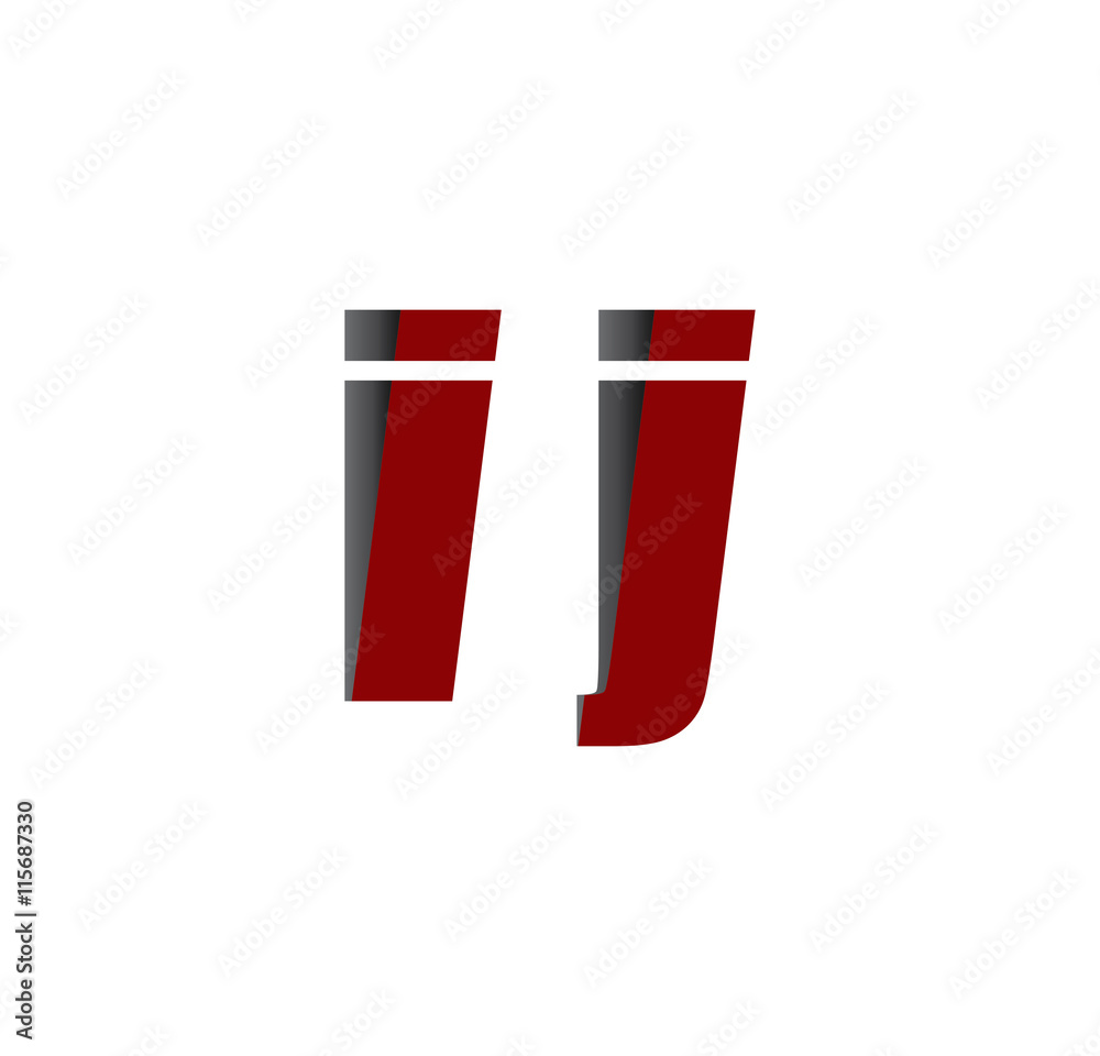 ij logo initial red and shadow ij logo initial red and shadow