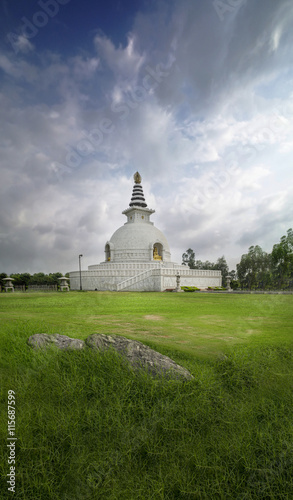 shanti stupa new delhi india