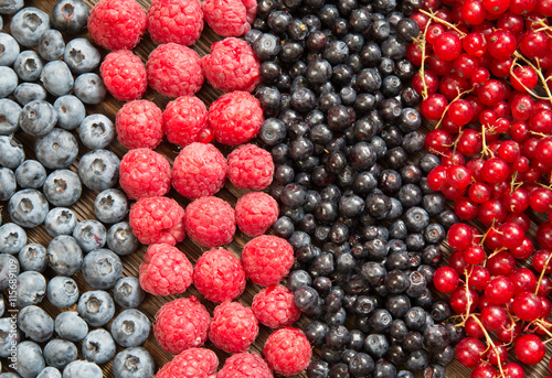 Fresh summer berries. Healthy food