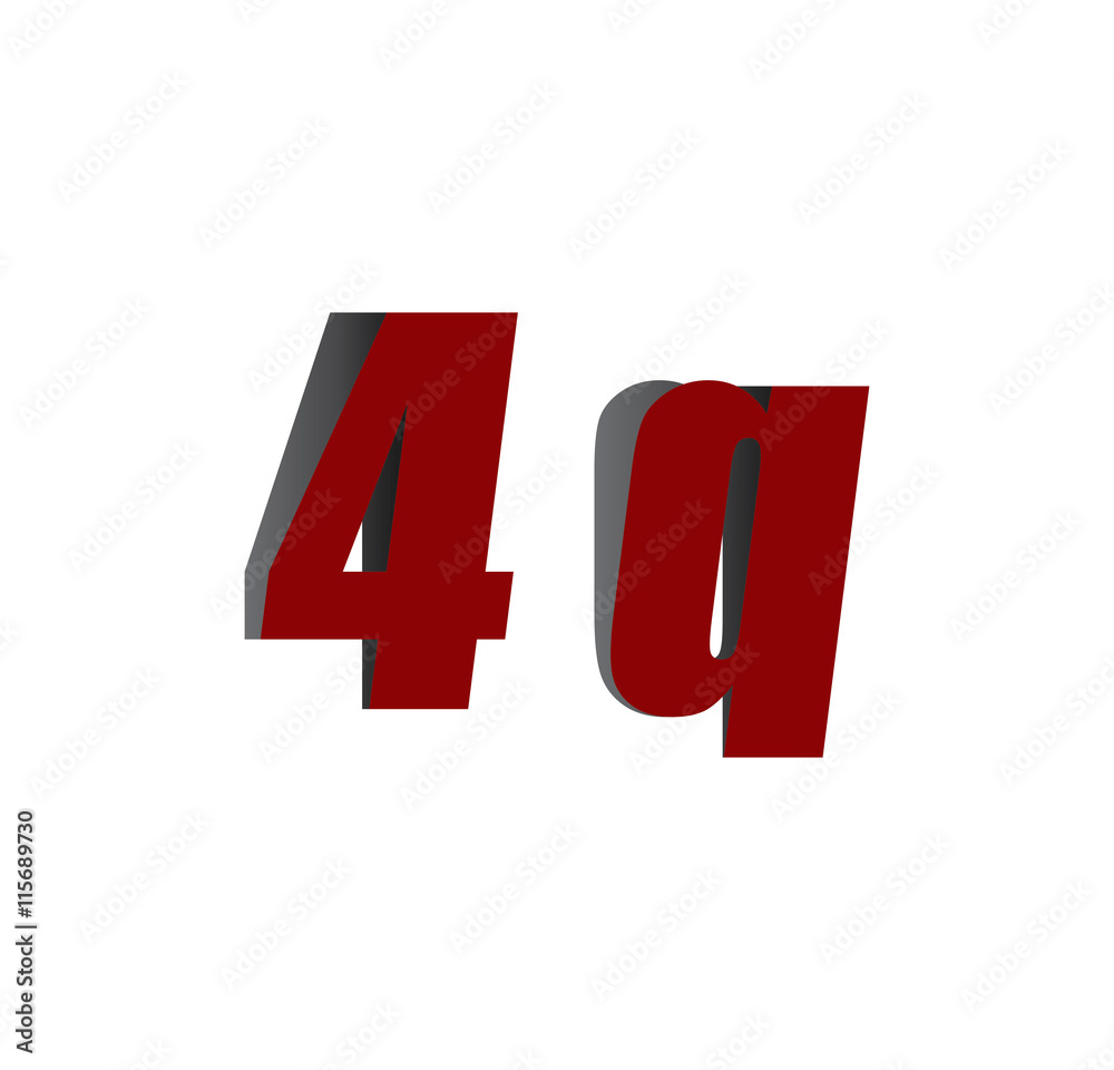 4q logo initial red and shadow 4q logo initial red and shadow