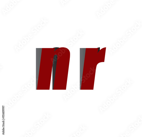 Free Download nr logo initial red and shadow - GFXLoad
