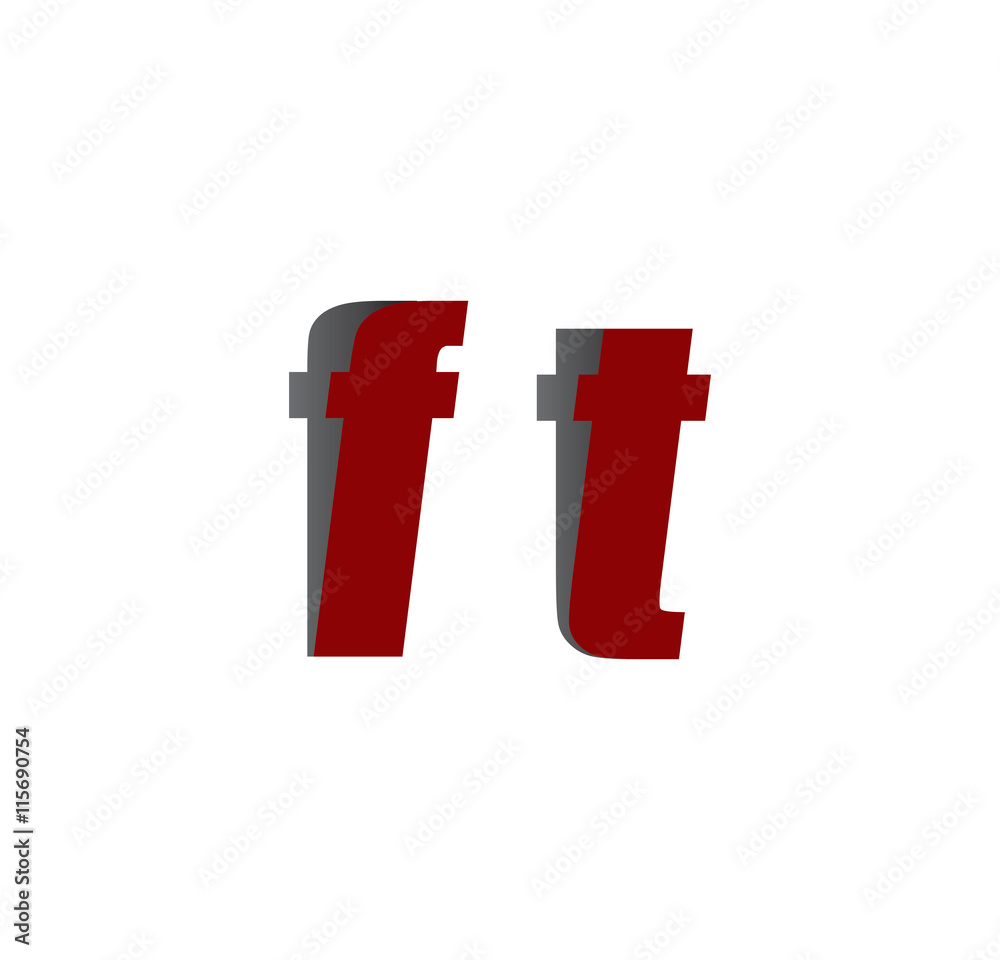 ft logo initial red and shadow