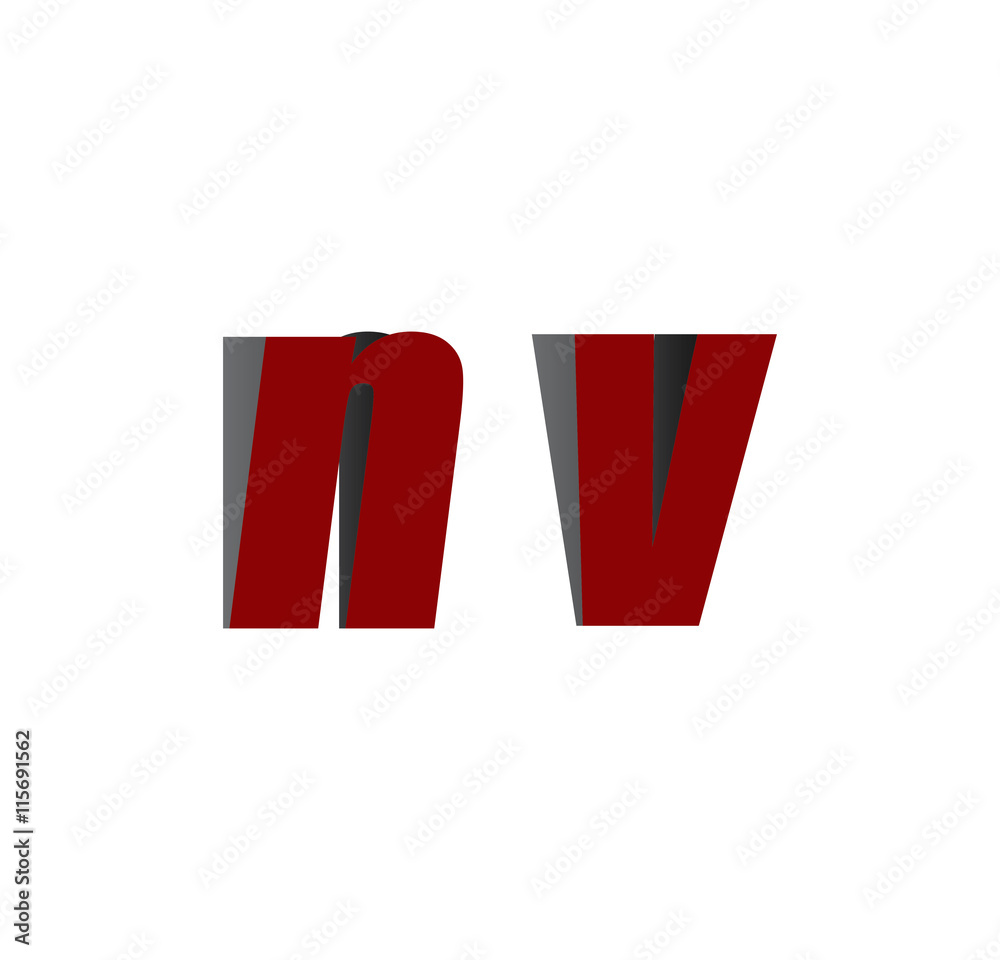 nv logo initial red and shadow nv logo initial red and shadow