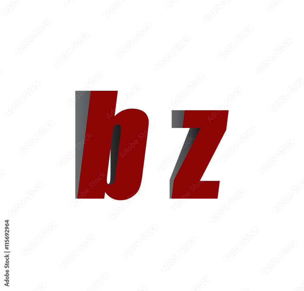 bz logo initial red and shadow