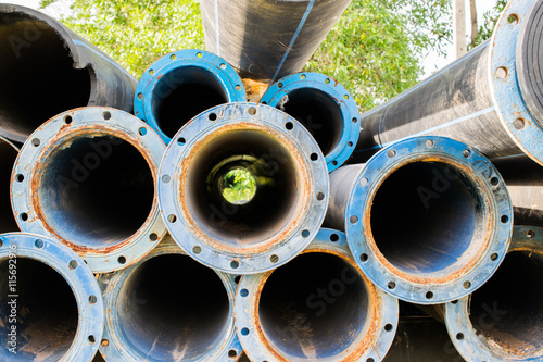 metal and hdpe water pipe