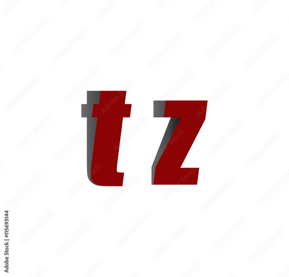 tz logo initial red and shadow tz logo initial red and shadow