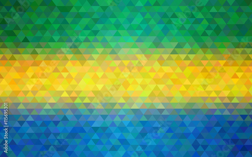  Colors Of Brazil. Triangles pattern