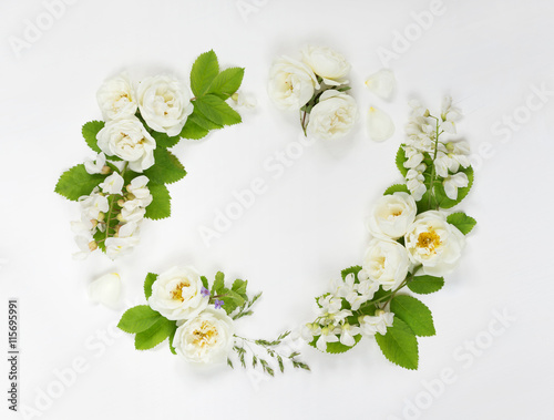 Wreath of wild flowers