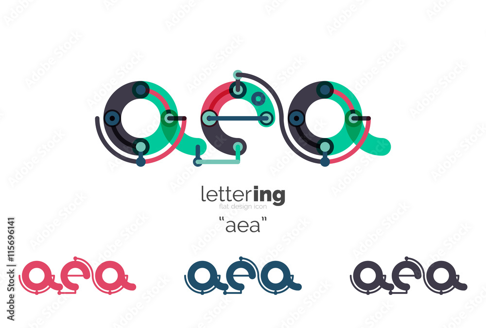 Fototapeta premium Letters logo icon