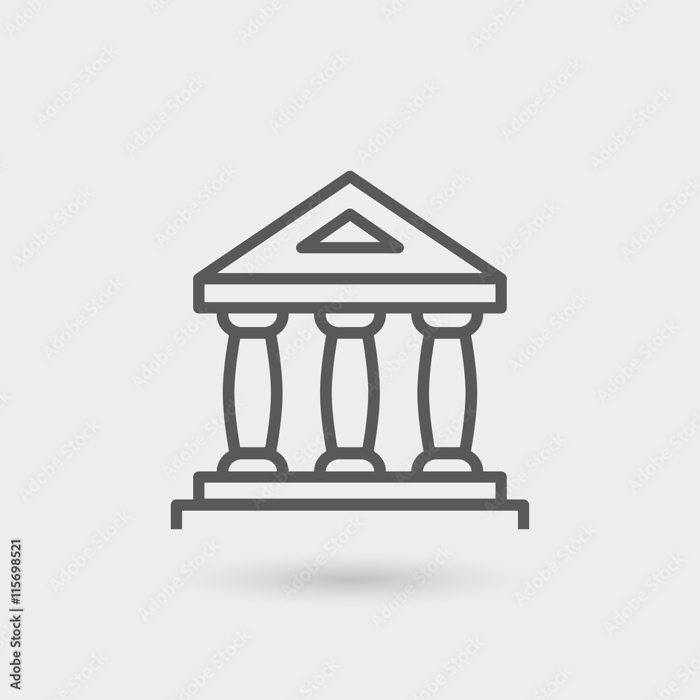 stock exchange thin line icon stock exchange thin line icon