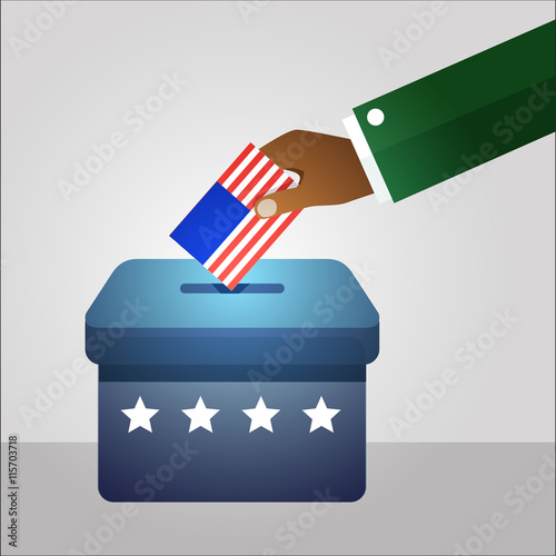 Elections. Vote. Hand holds ballot . Social poll. Exit poll.