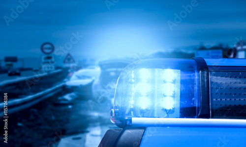 Polizeieinsatz Autobahn