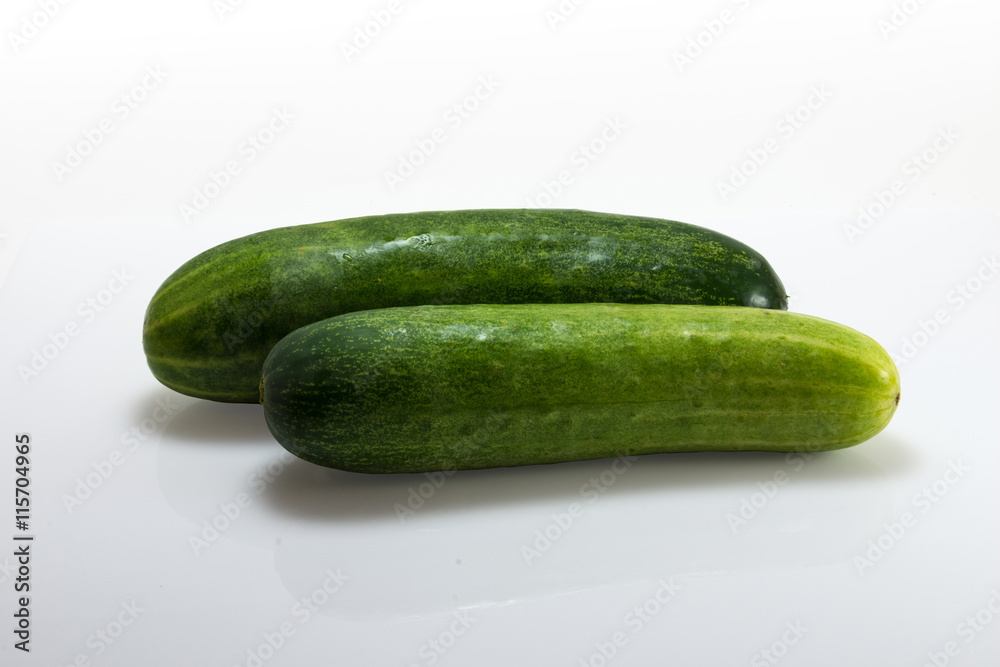 Cucumber isolated on white background (with path)
Cucumber isolated on white background (with path)