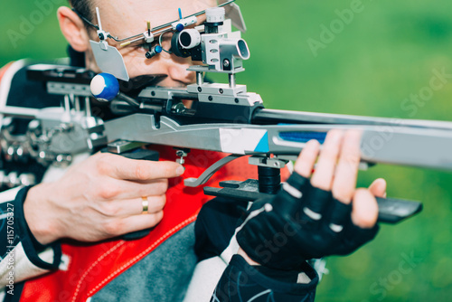 Sport shooting training - free rifle