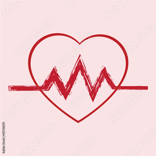 heart, icon, vector, medicine.