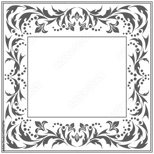 Stylish classic frame with vintage ornament