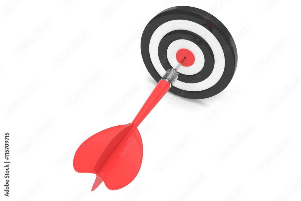arrow darts in target. 3d rendering. arrow darts in target. 3d rendering.
