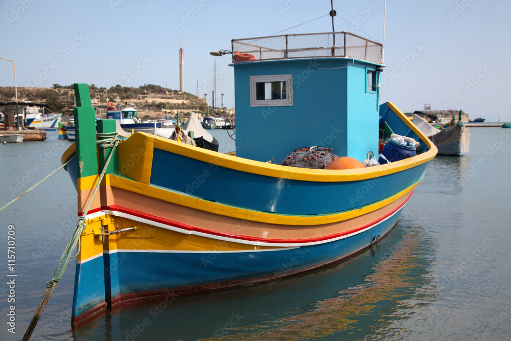 Maltese Luzzu Fishing Boat