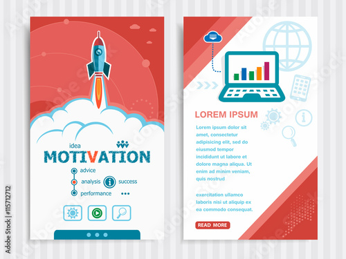 Project Motivation concepts and Set of Banners.