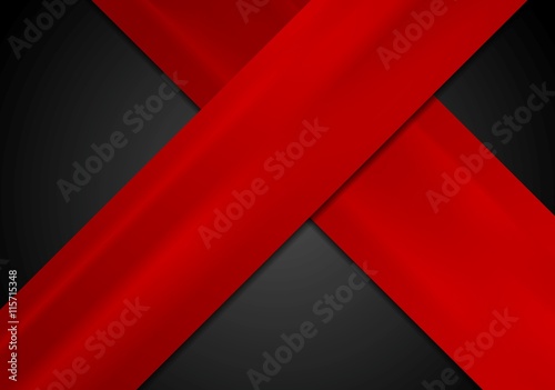 Abstract red black tech corporate background