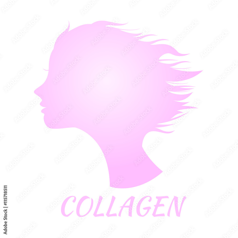 collagen icon logo and vector , circle collagen