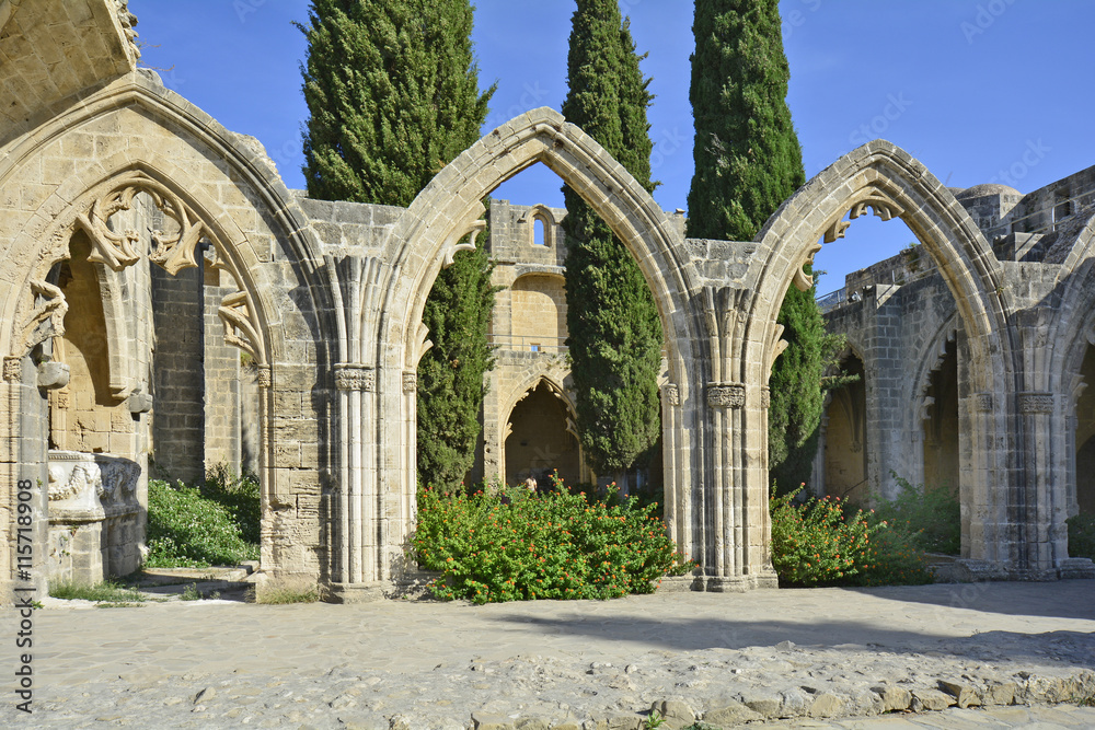 Obraz premium Cyprus, Bellapais Abbey