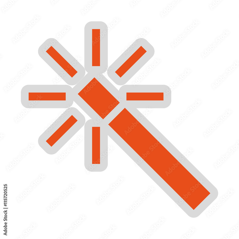 Obraz premium image editing wand isolated icon design