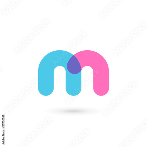 Letter M logo icon design template elements