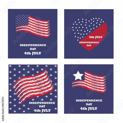 Independence day icon and vector.