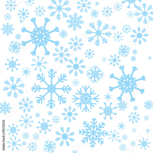 Winter concept represented by Snowflake background icon. Isolated and flat illustration