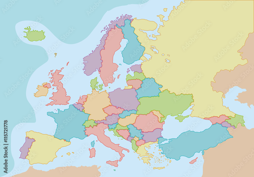 Political Map Of Europe Hd 1000 F 115721778 YGGinCzE501WiXPFirETM52GWhNWtt8i 