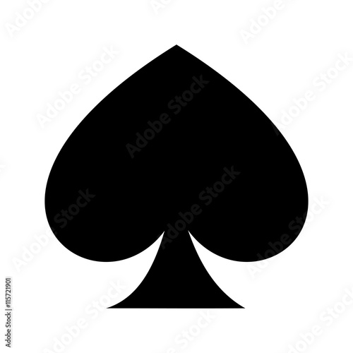 ace of spades isolated icon design