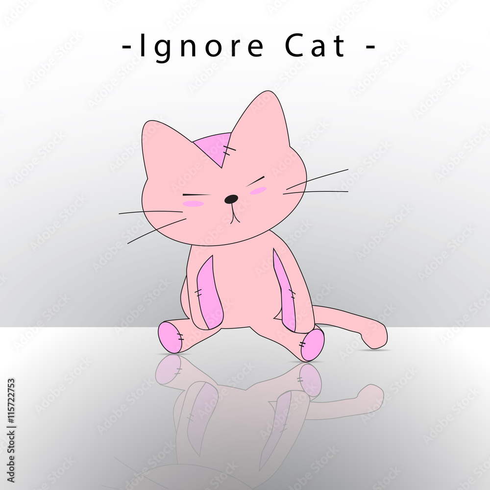 pink cat vector pink cat vector