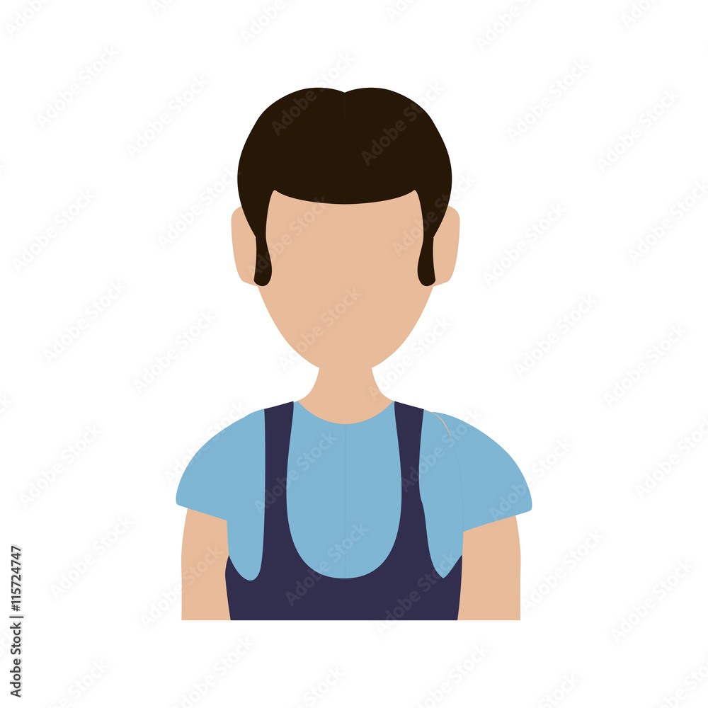 Avatar male concept represented by Man icon. Isolated and flat illustration Avatar male concept represented by Man icon. Isolated and flat illustration