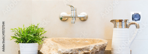 Fotografia Creative stone sink design