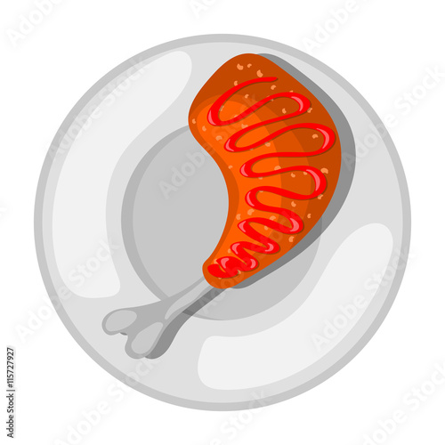 Chicken leg icon