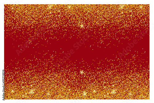 Abstract gold glitter background. Shiny sparkles for card