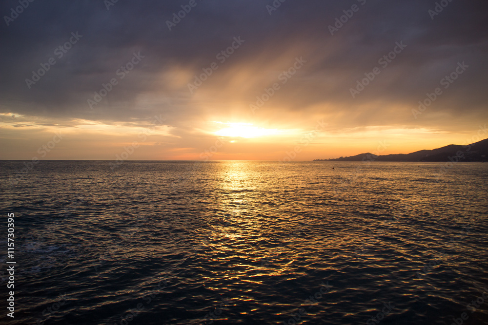 Obraz premium sunset on the black sea