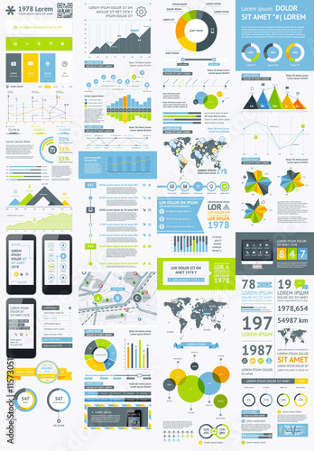 Flat Elements of Infographics 
