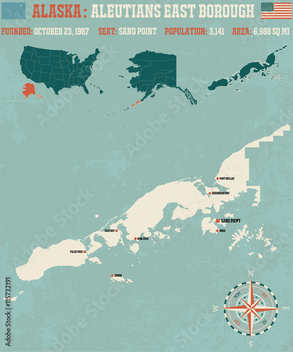 Large and detailed map and infos about Aleutians East Borough in Alaska photo