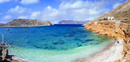 beautiful beaches of Greece. Amorgos island, Cyclades