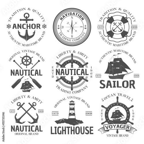 Nautical Emblem Set