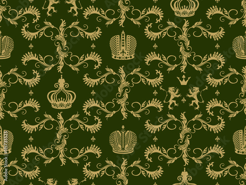 Royal Crown Seamless Pattern