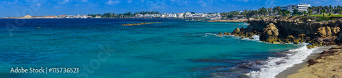 Panoramic view of the Paphos, Cyprus photo